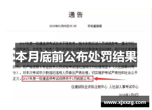 本月底前公布处罚结果
